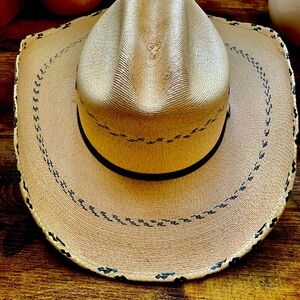 Atwood Kenny Palm Straw Cowboy Hat New